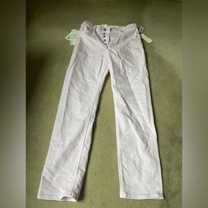 the yoko denim forum pink high rise slim jeans